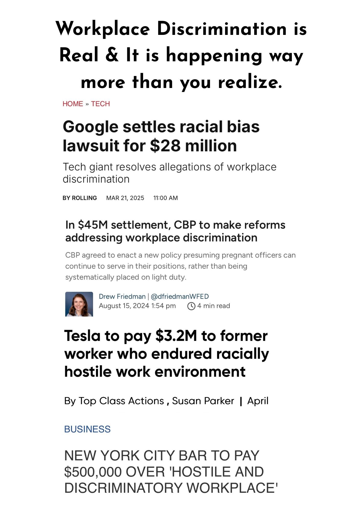 The Corporate America Survival Kit: How To Document Workplace Discrimination